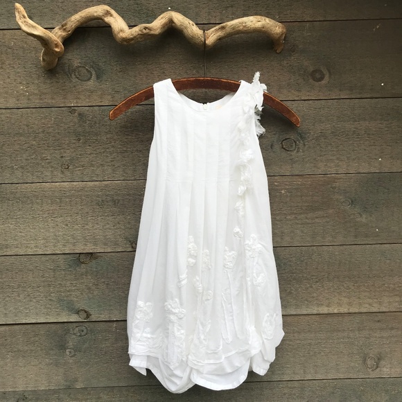 LaPiccola Danza Frayed Fringe Pleated Dress - Picture 1 of 8